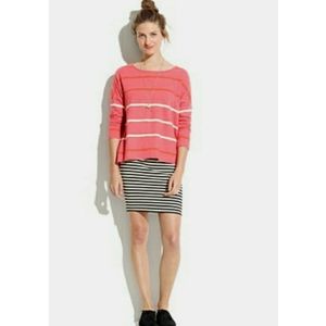 Madewell Striped Downtown Knit Skirt